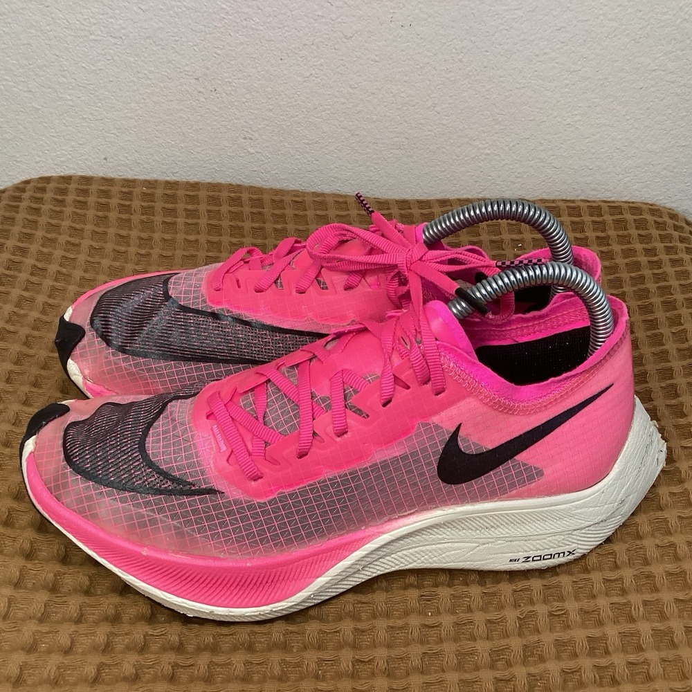 Nike‎ ZoomX Vaporfly Next % Men's 6 Women's 7.5 Pink Running Sneakers AO4568-600